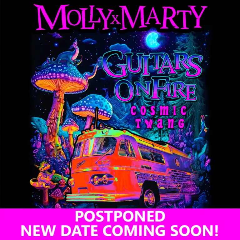Marty Stewart and Molly Tuttle Show Guitars on Fire Cosmic Twang Tour Graphic